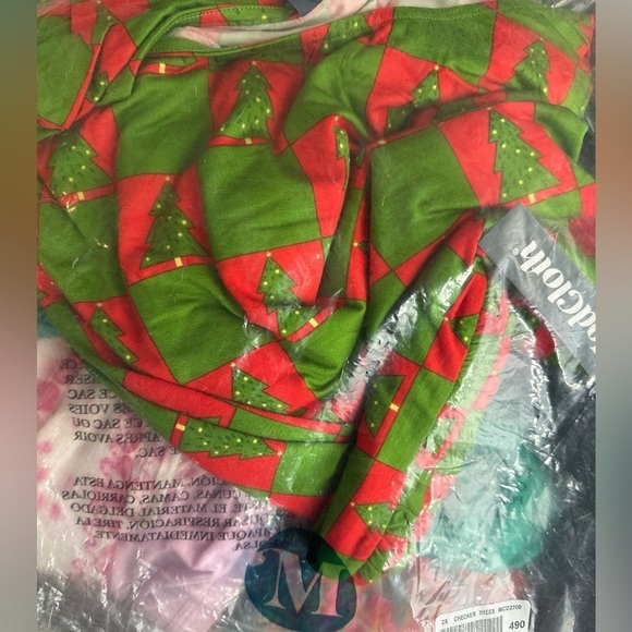 Modcloth Plus Size 4X Checked Tree Knit Dress Christmas NEW - Picture 2 of 3